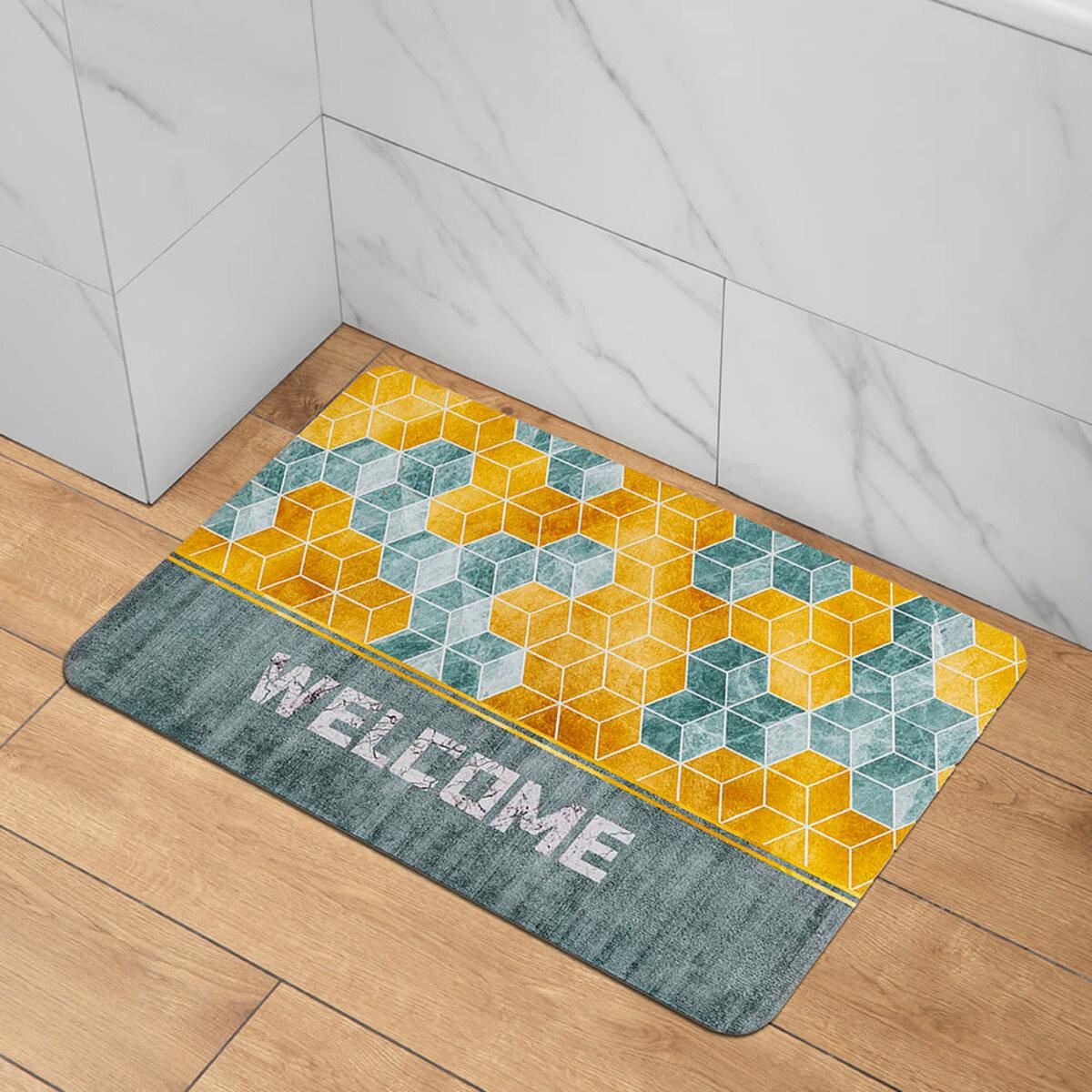 влагопоглощающий коврик 38x58 см в интерьере ванной — коврик для ванной и прихожей