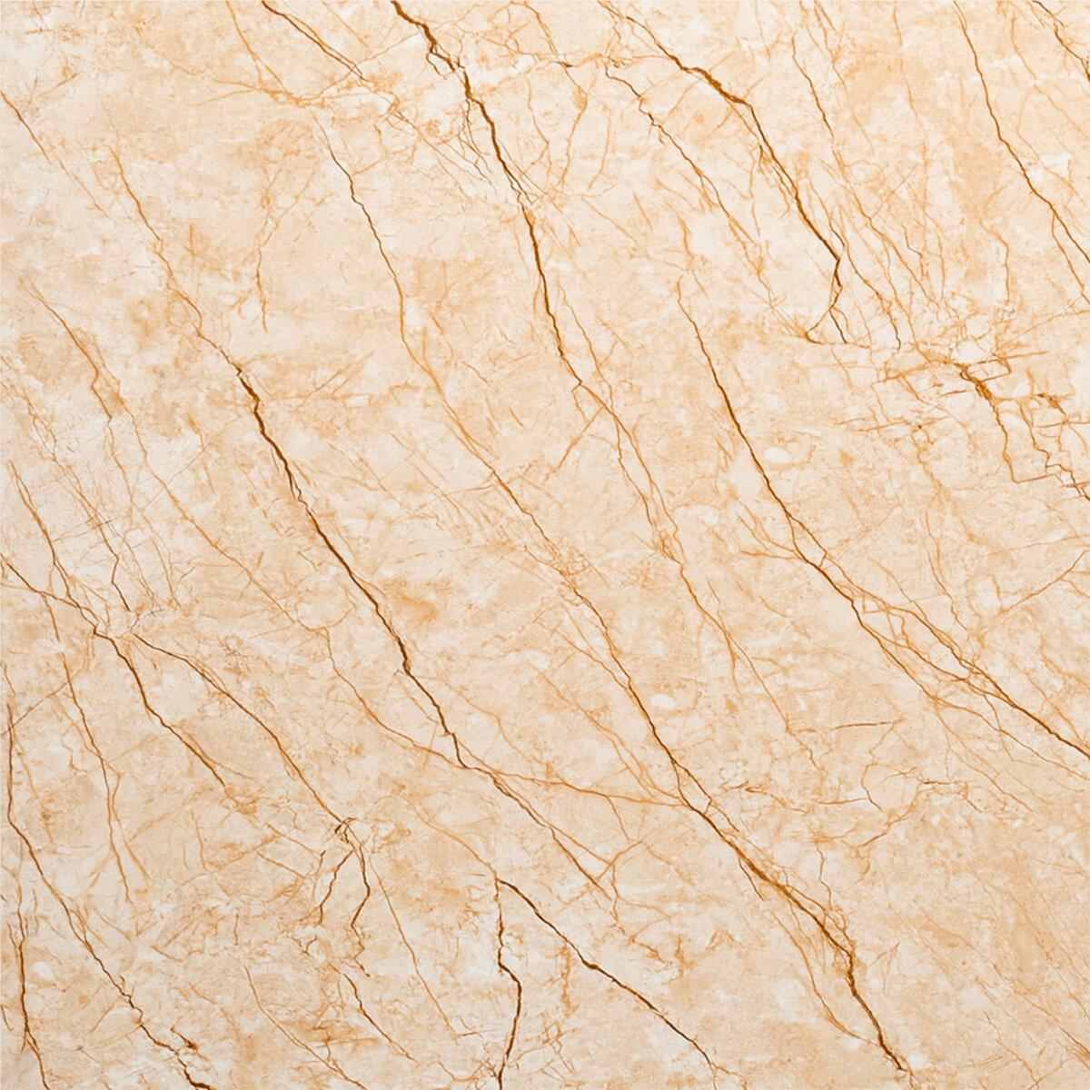 Крупный план фактуры бежевого мрамора на ПВХ панели — пластиковая стеновая панель под камень