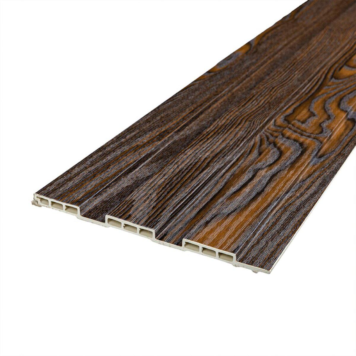 Декоративна стінова рейка WPC 200х11х2900 мм під дерево, вигляд виробу