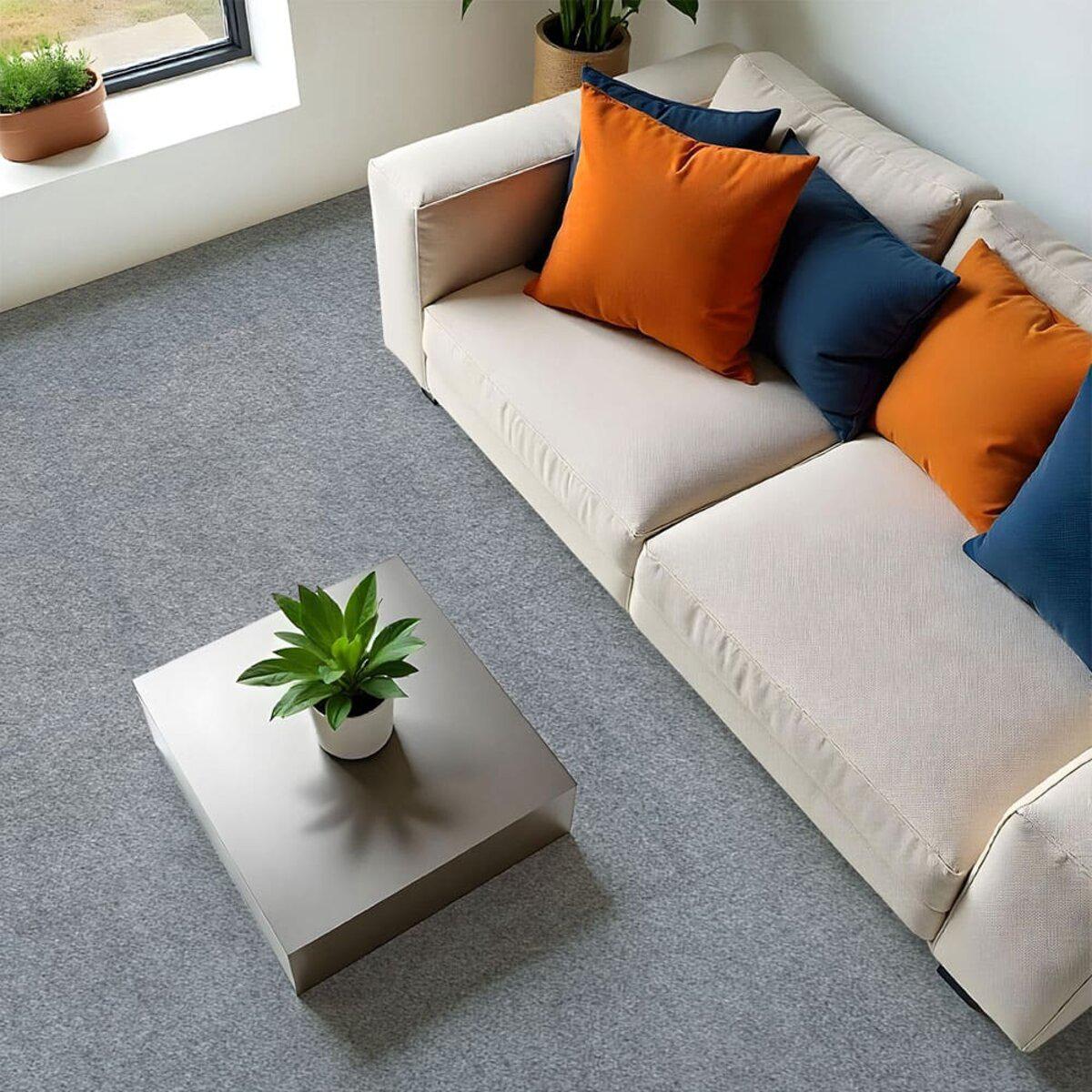 Ковролиновая плитка 600х600 в интерьере — модульное напольное покрытие ворсовое