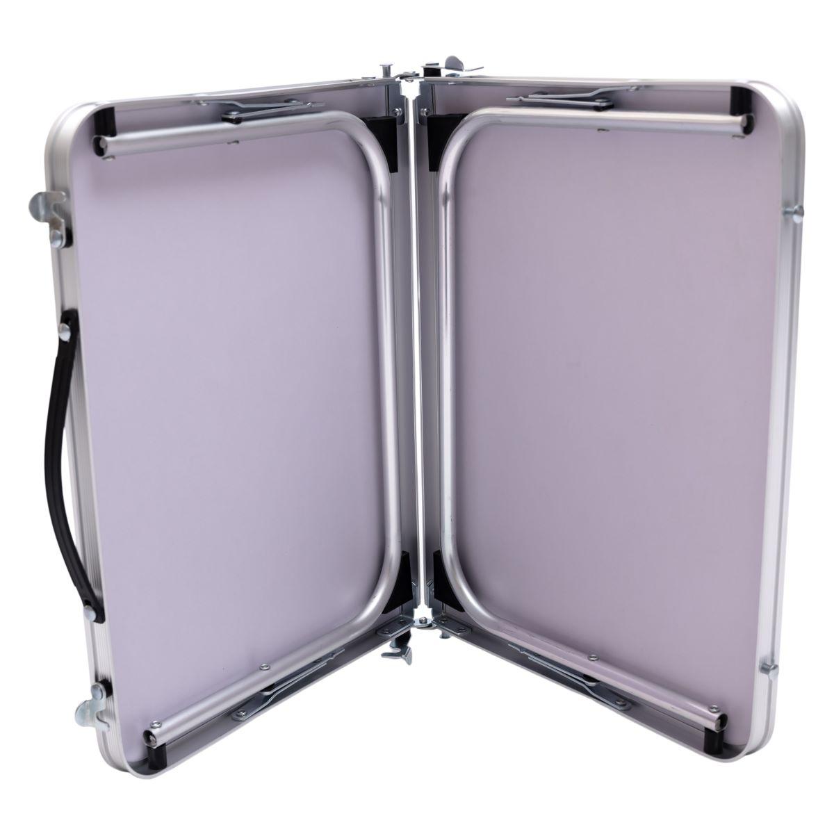 компактный складной стол в кейсе с ручкой, портативный стол для пикника 30x4x40 см