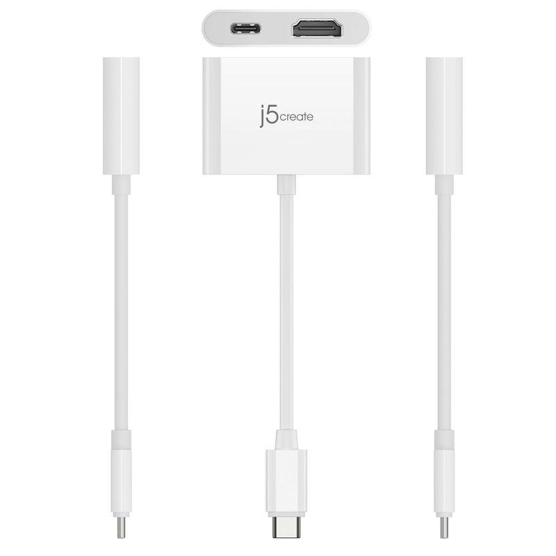 Мультиадаптер J5create JCA152-N USB-C HDMI 4K з зарядним портом Power Delivery