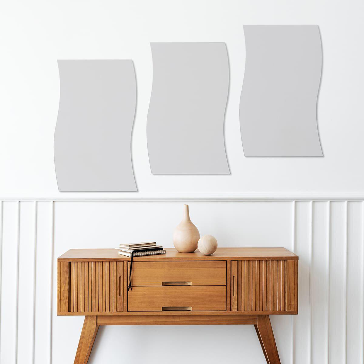 Акриловое зеркало 270x420 мм в интерьере над тумбой — акриловое зеркало для интерьера