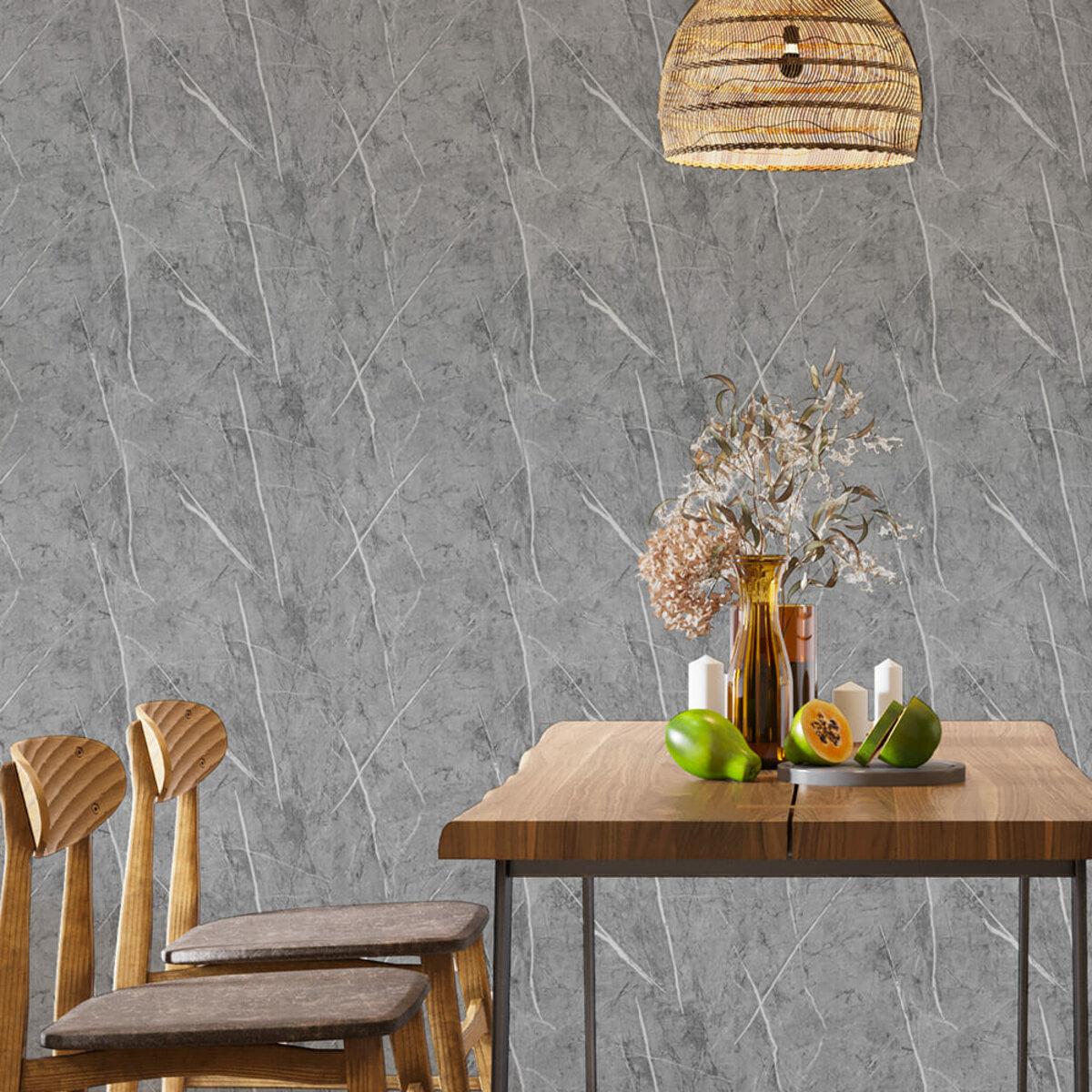 Рулонная самоклеящаяся стеновая плитка 600x3000x2 мм в интерьере кухни — рулонная декоративная панель для стен