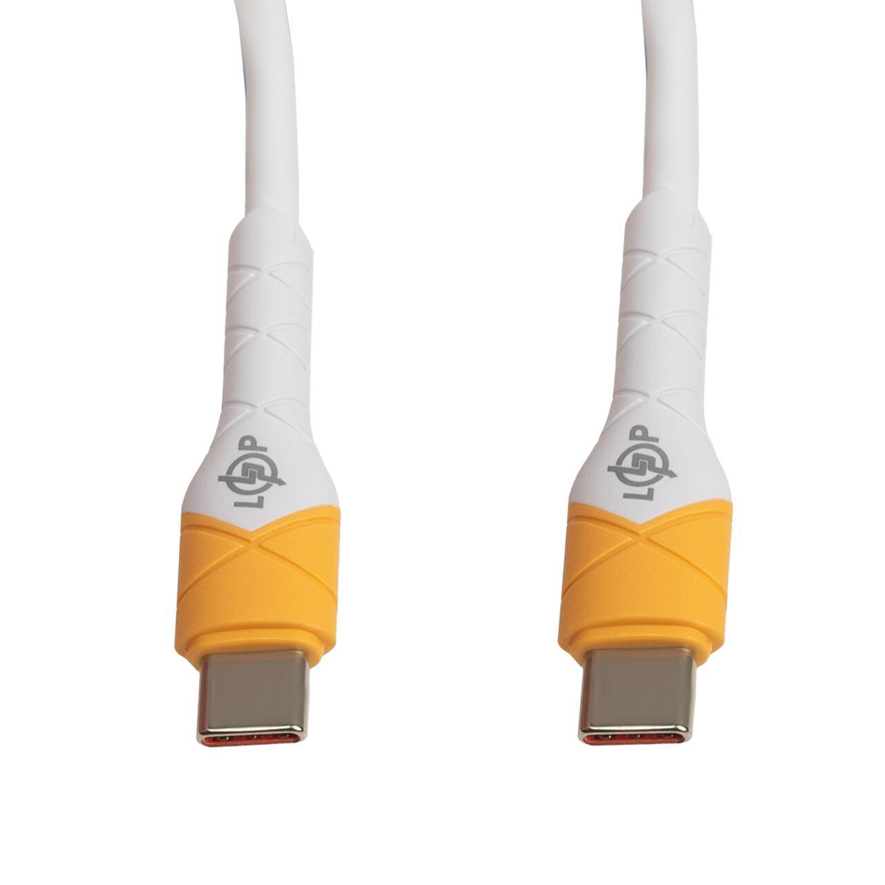 Кабель USB Type-C to USB Type-C LogicPower 65W крупним планом із конекторами