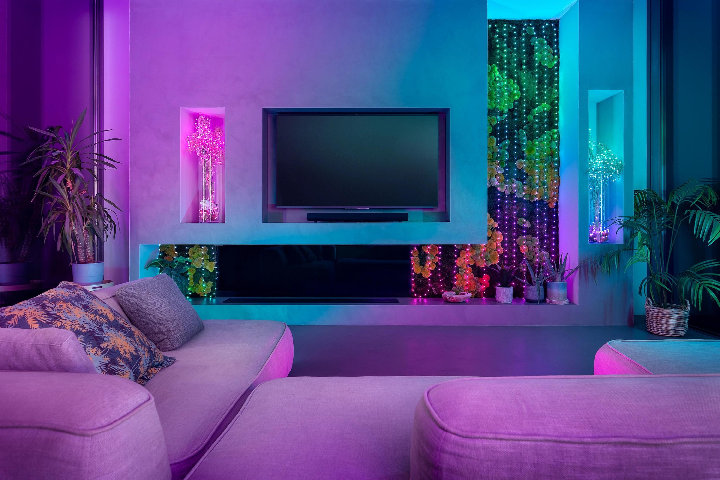 Twinkly Candies Pearl RGB 200 — гирлянда с управлением через приложение, синхронизация с музыкой