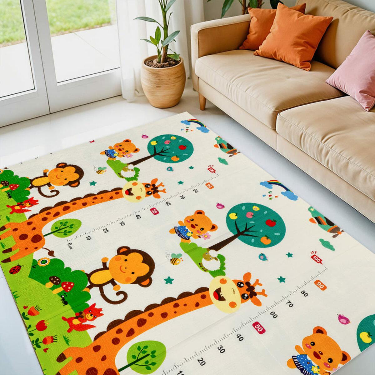 Складений дитячий термокилимок Sticker Wall SW-00003037 у компактному вигляді