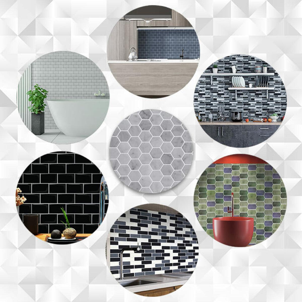 самоклеящаяся полиуретановая плитка 305х305 мм в интерьере кухня — декоративная самоклеящаяся полиуретановая плитка для стен