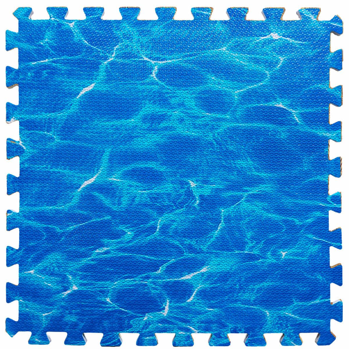 модульное напольное покрытие пазлы 600x600 Океан в интерьере — мягкое покрытие для детской