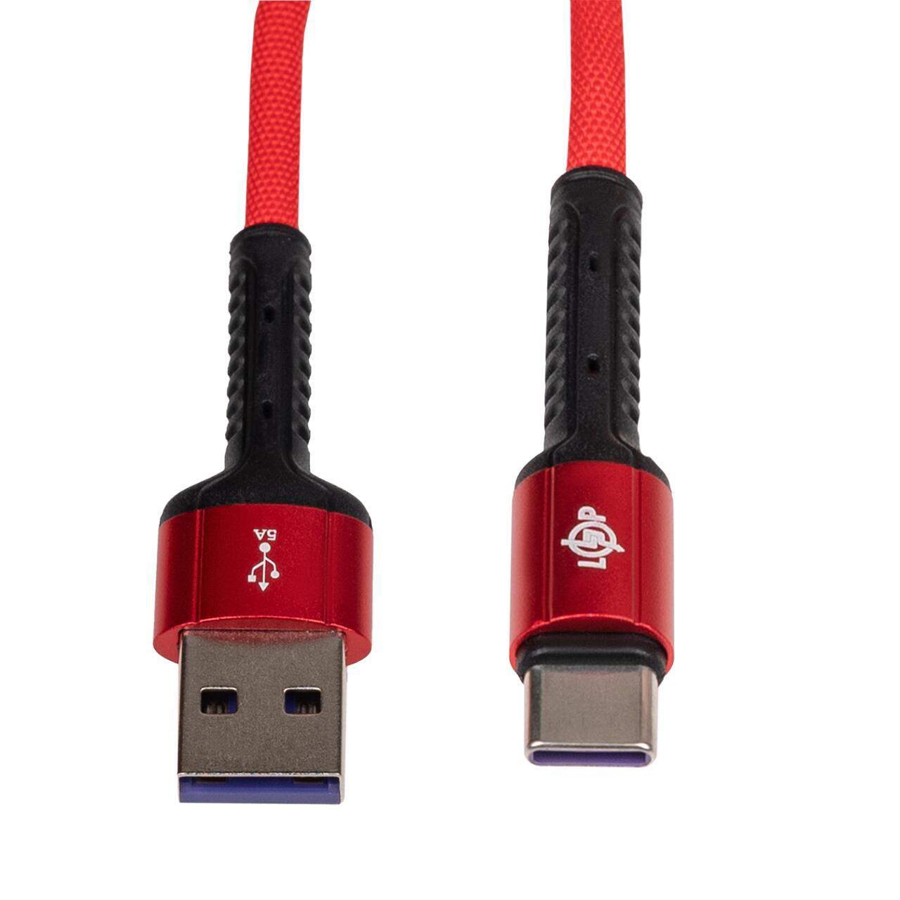 Кабель LogicPower USB 3.0 to USB Type-C 5A QC з міцними роз’ємами крупним планом