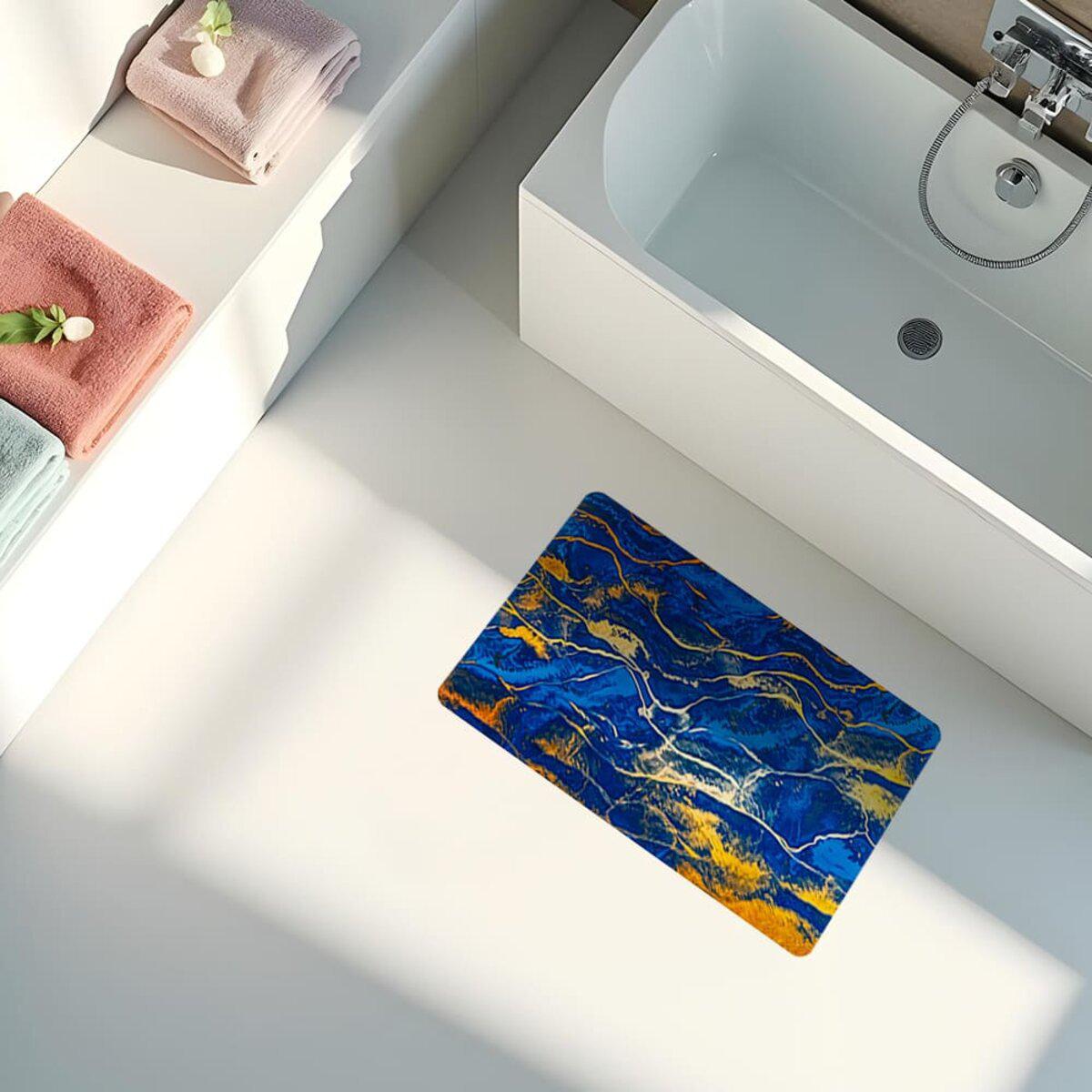 Коврик для ванной 50x80 у ванны — быстросохнущий коврик для пола, антискользящий коврик для душа