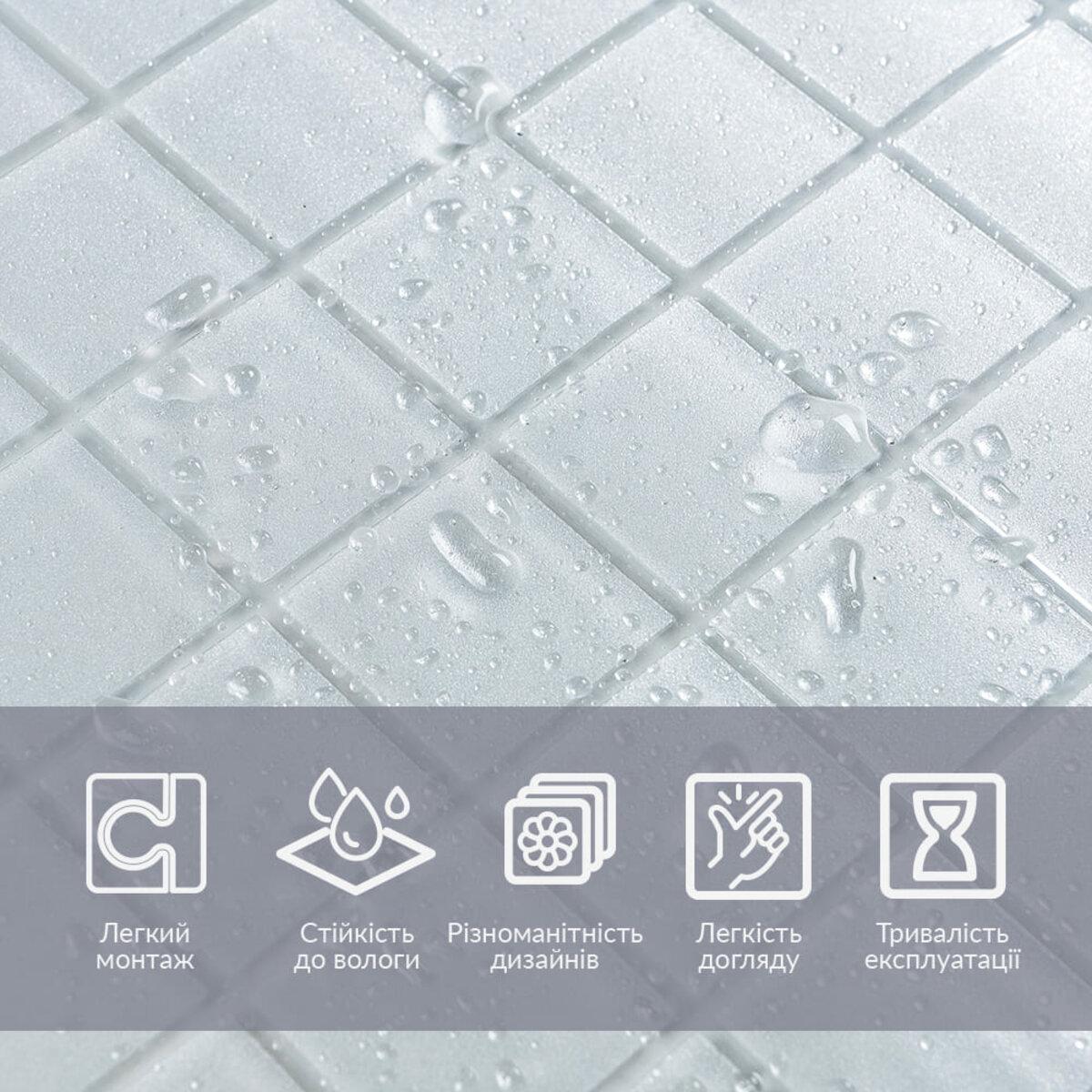 Крупный план ПВХ пленки с каплями воды, влагостойкая призматическая пленка для стекол