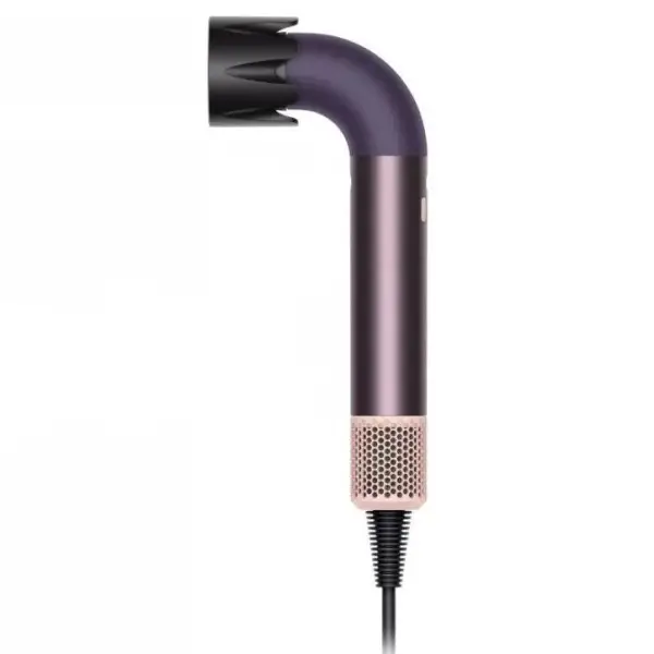 Фіолетовий фен-стайлер Super Hairdryer з насадкою для укладання, вигляд збоку