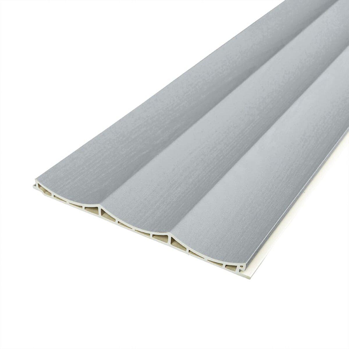 Структура декоративної WPC рейки для стін із полімерним захистом і декоративним шаром