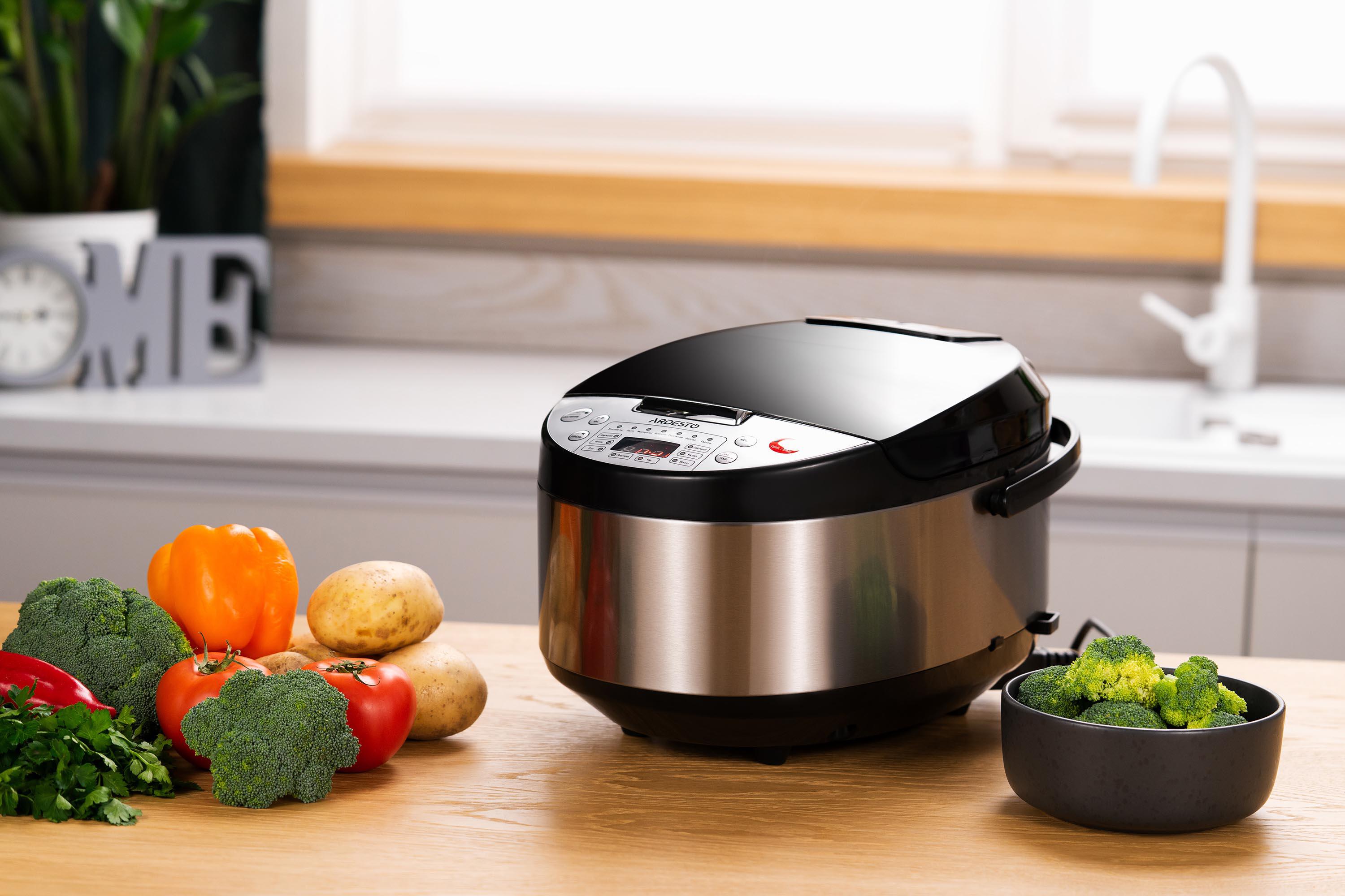мультиварка на 5 литров ARDESTO в интерьере, электронная мультиварка с таймером