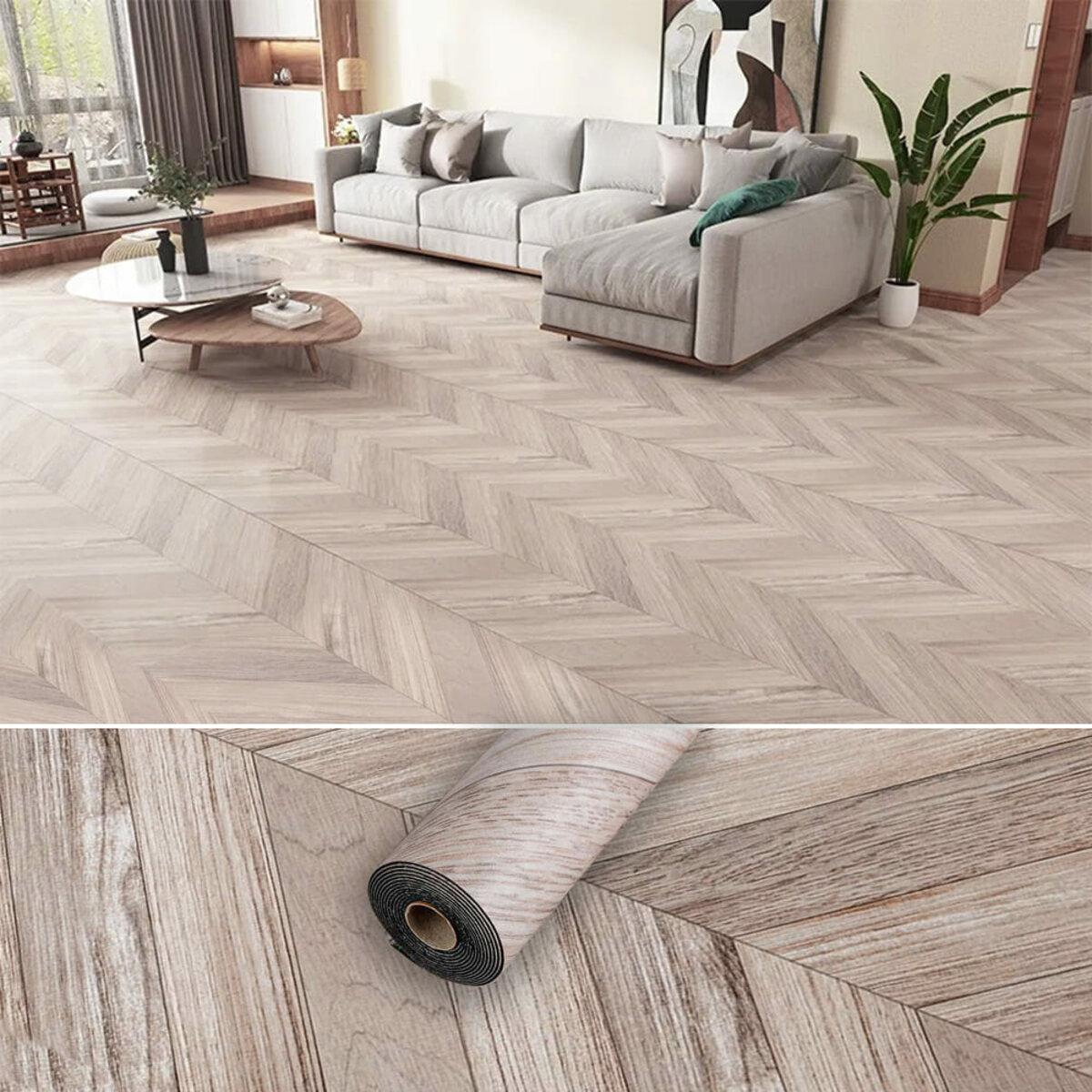 виниловое напольное покрытие в рулоне в интерьере, рулон 600×3000×1,5 мм