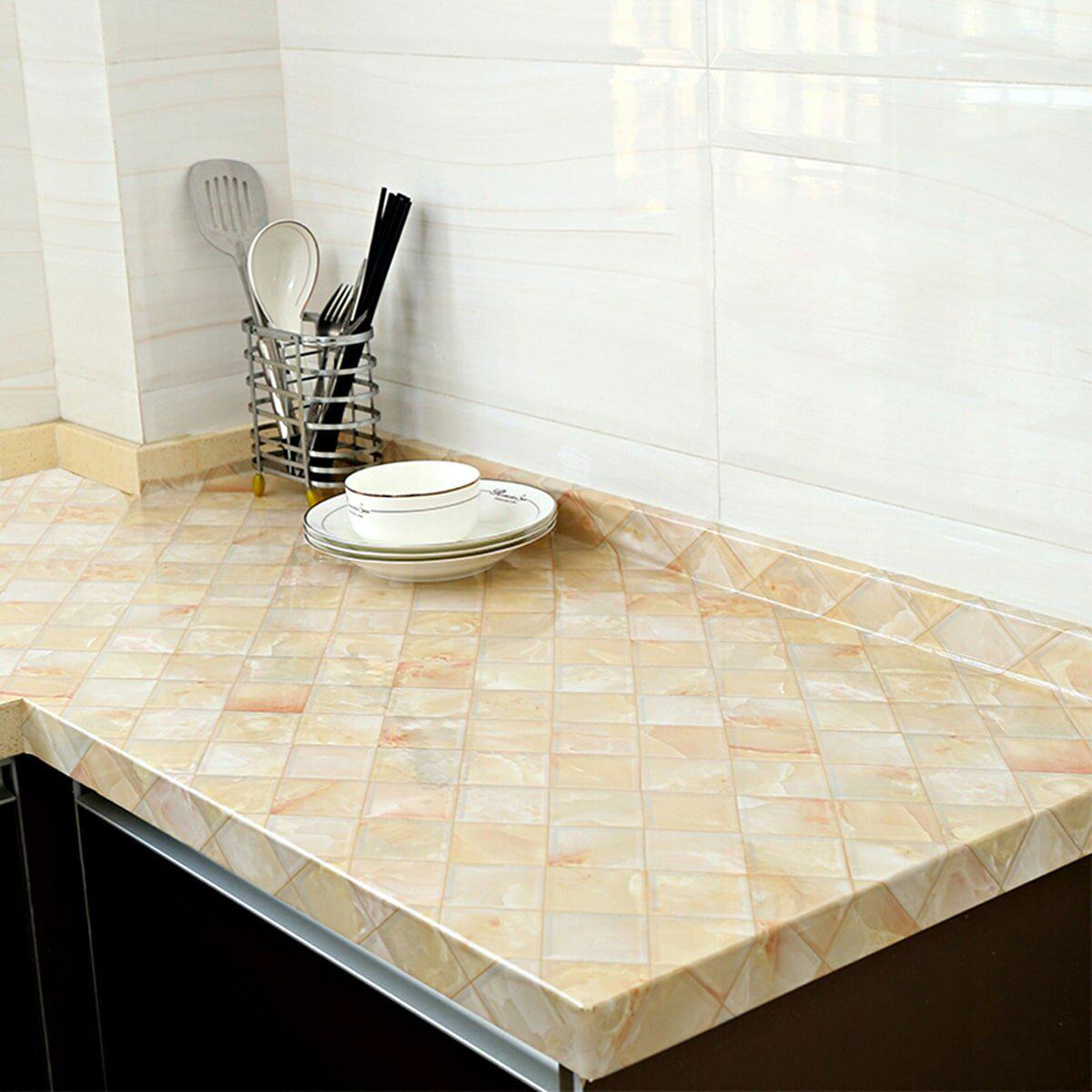 перламутровая самоклеющаяся пленка для кухни на столешнице 0,45х10м