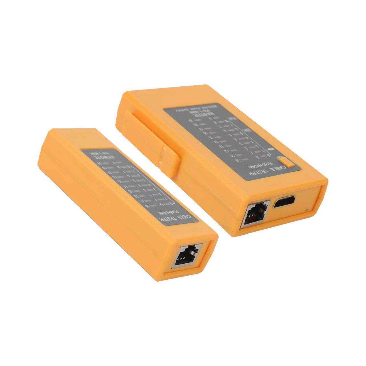 Тестер RJ45 HDMI GreenVision GV-916 з портами для перевірки кабелів і модулем Remote