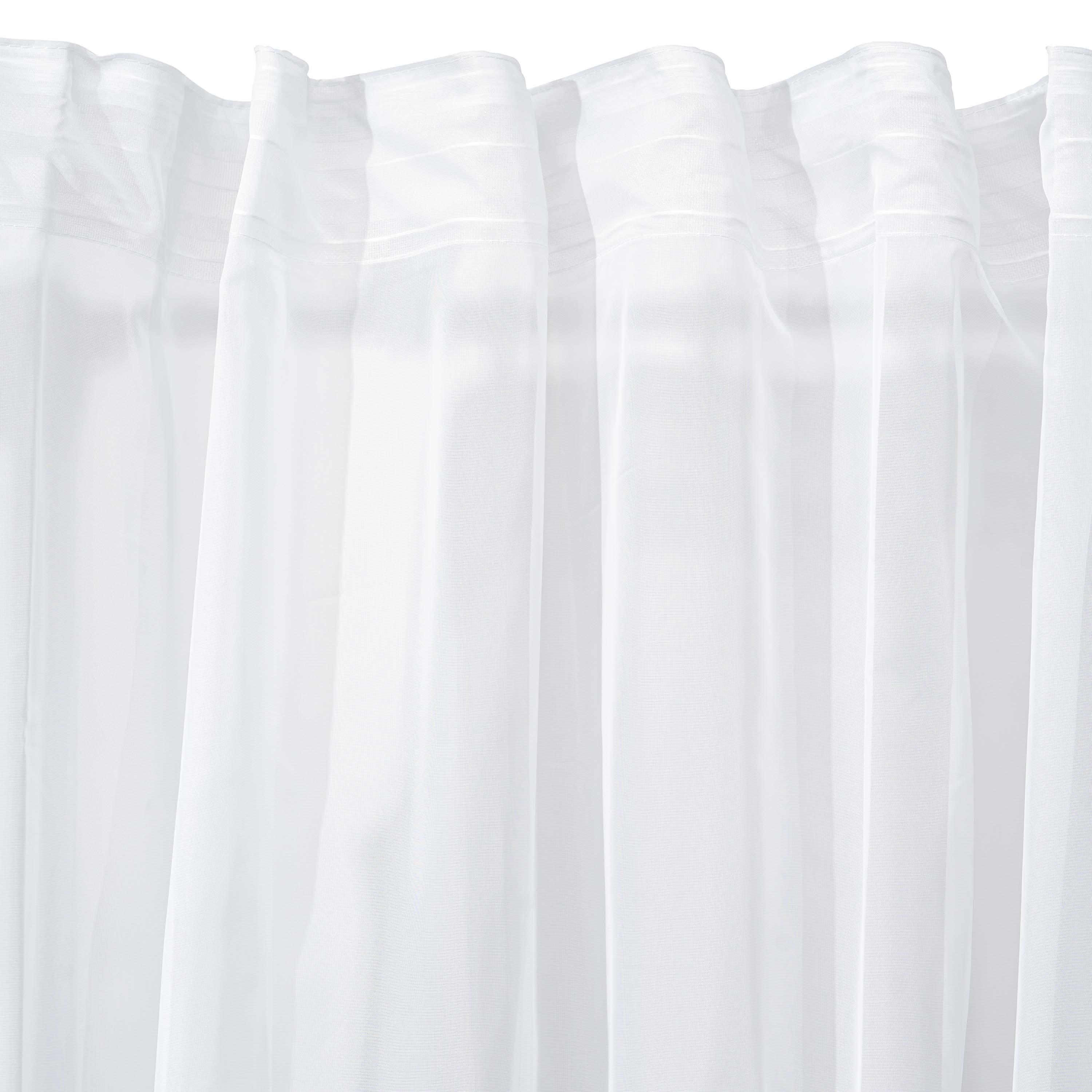 Тюль вуаль 500×270 см — белая вуаль в интерьере, лёгкая прозрачная ткань