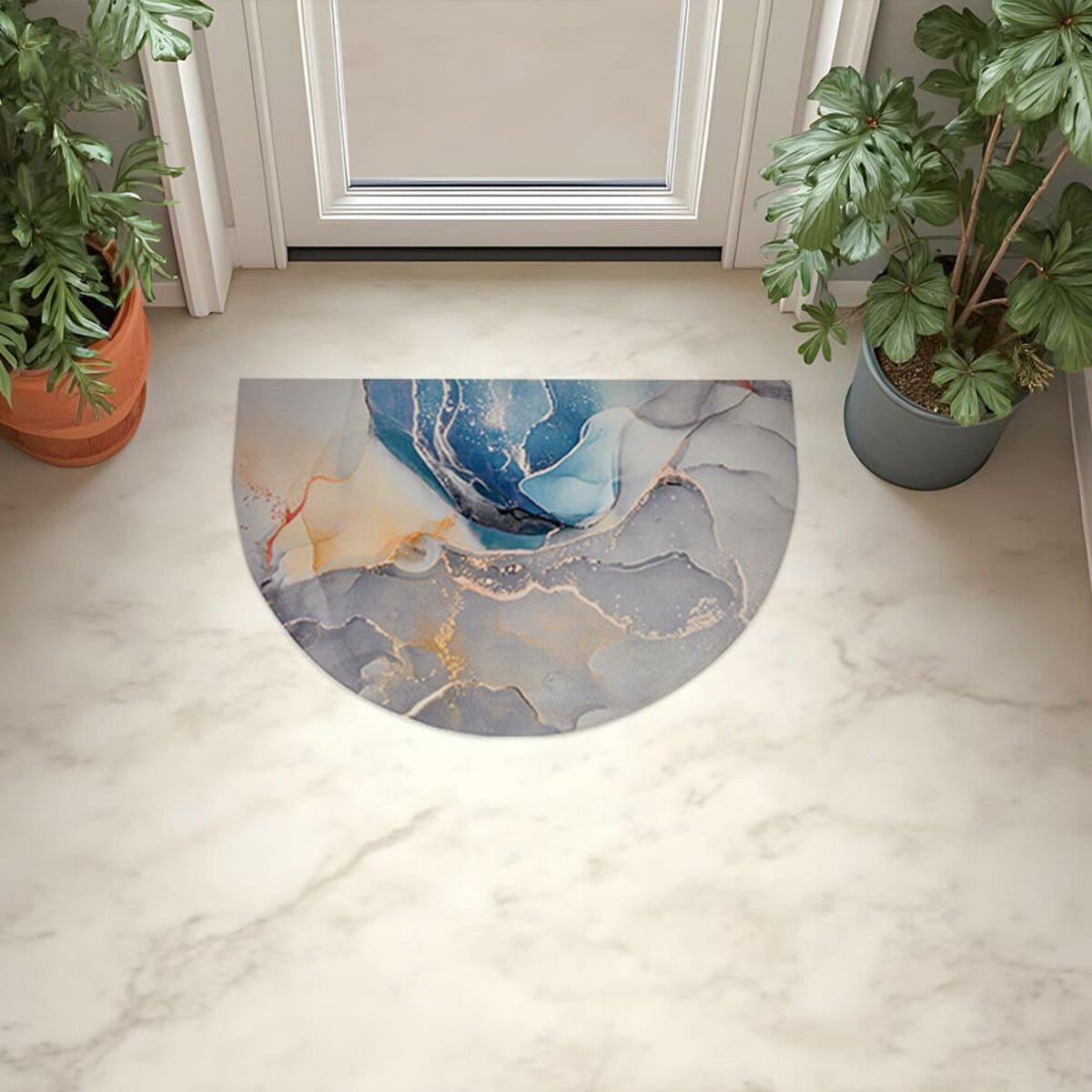 Коврик из диатомита 40x60 у порога — антискользящий коврик быстро сохнет и защищает пол