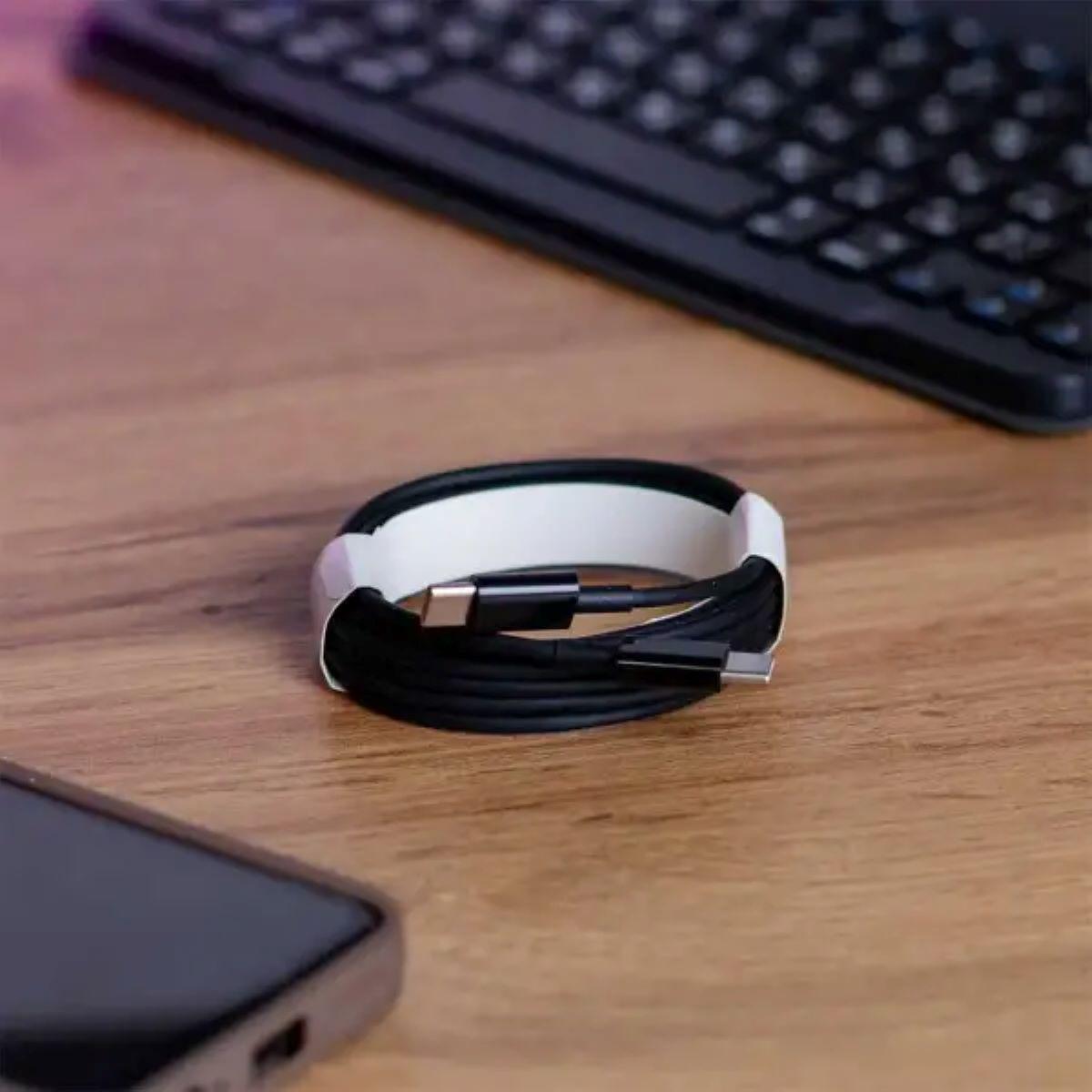 Кабель USB Type-C 2 м чорний для заряджання та синхронізації на робочому столі