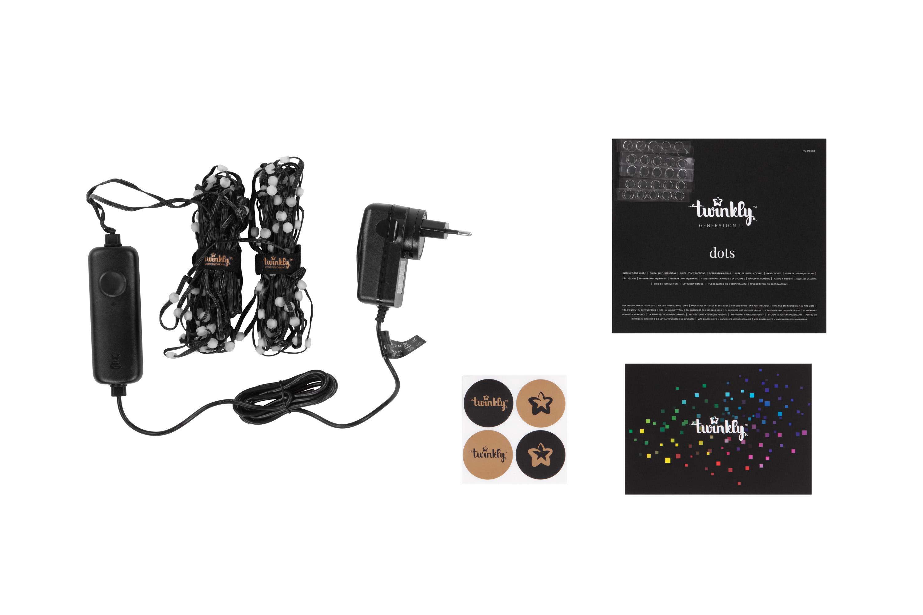 гирлянда с управлением через приложение — комплект: блок питания, контроллер, инструкции