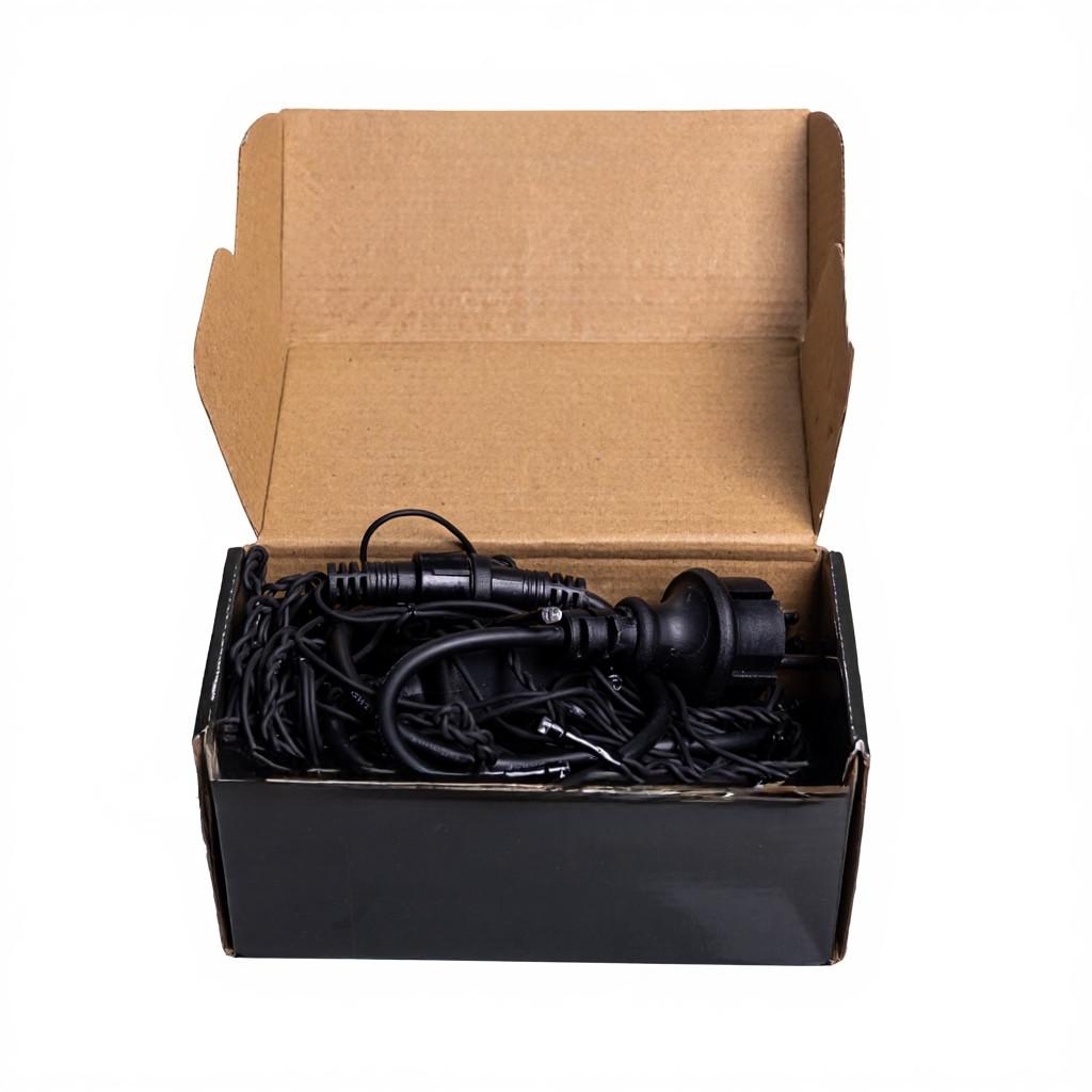 уличная гирлянда бахрома 6 метров мультиколор на фасаде дома, декоративная светодиодная бахрома для крыши