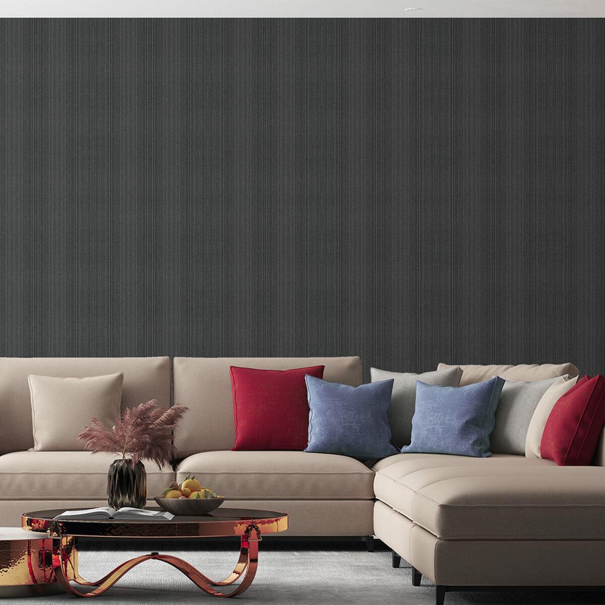 виниловая рулонная плитка для стен в интерьере гостиная 600x3000 мм