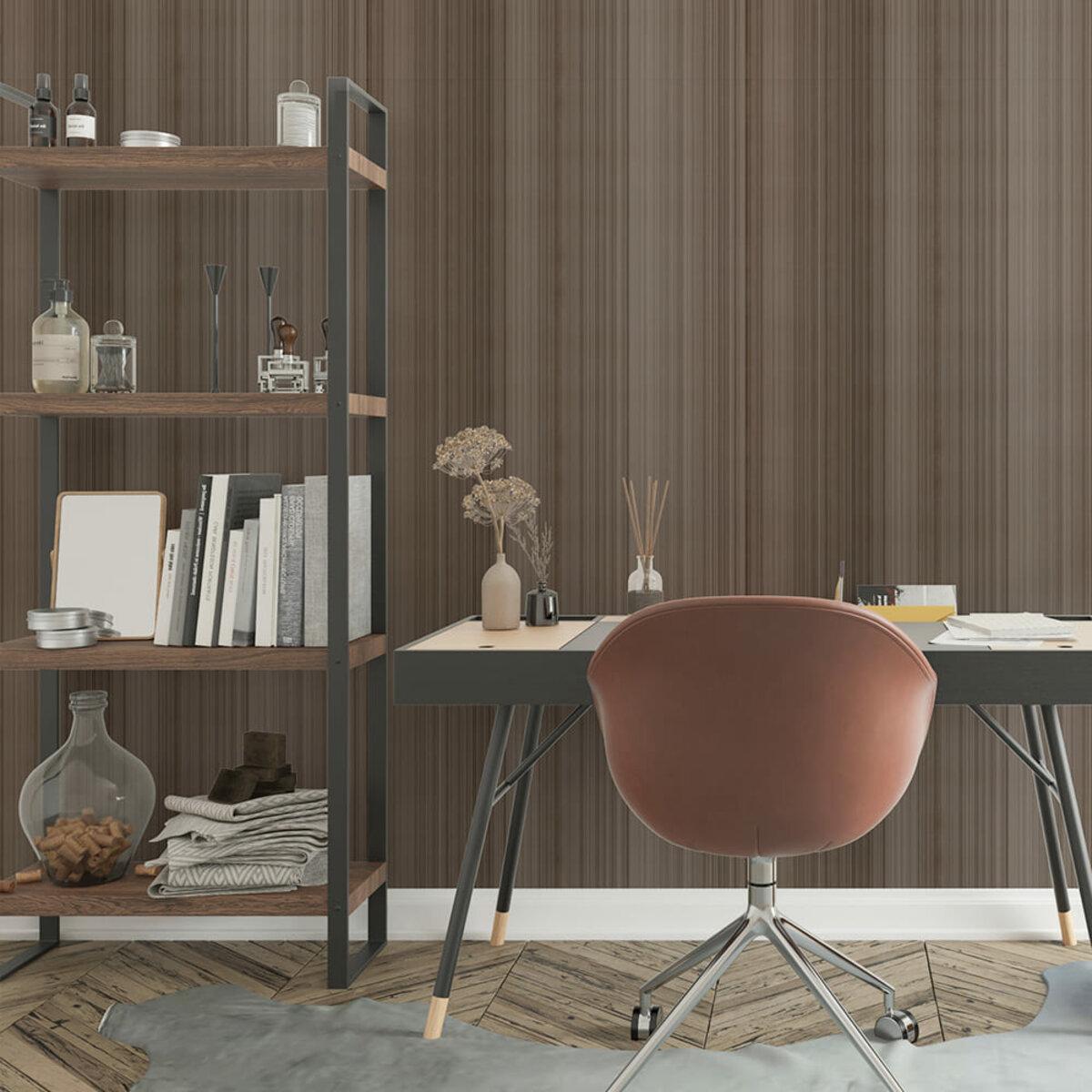 самоклеящаяся стеновая PET плитка 600x300 в интерьере - декоративная панель