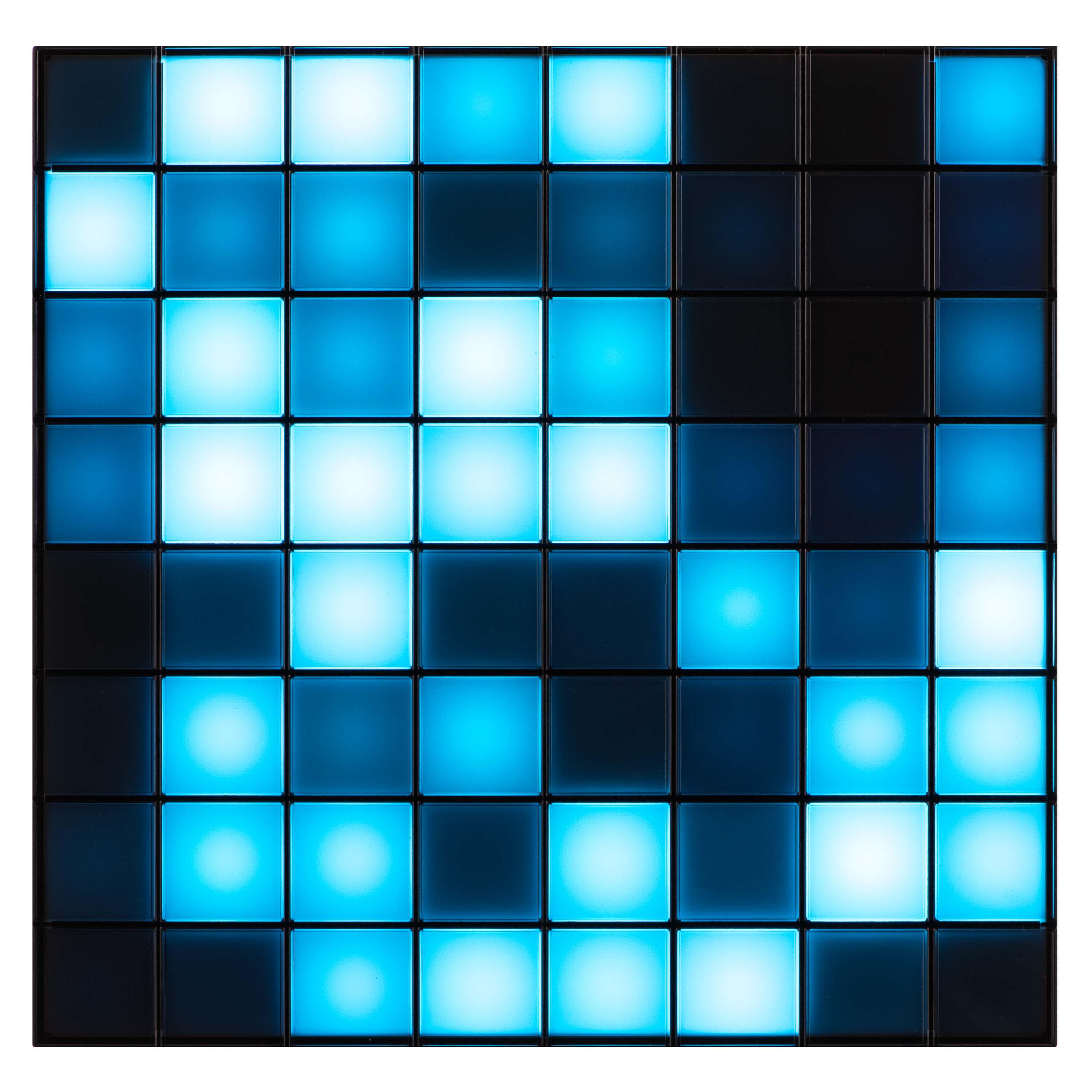 модульная RGB световая панель Twinkly Squares 16х16 см — яркая зелёная подсветка
