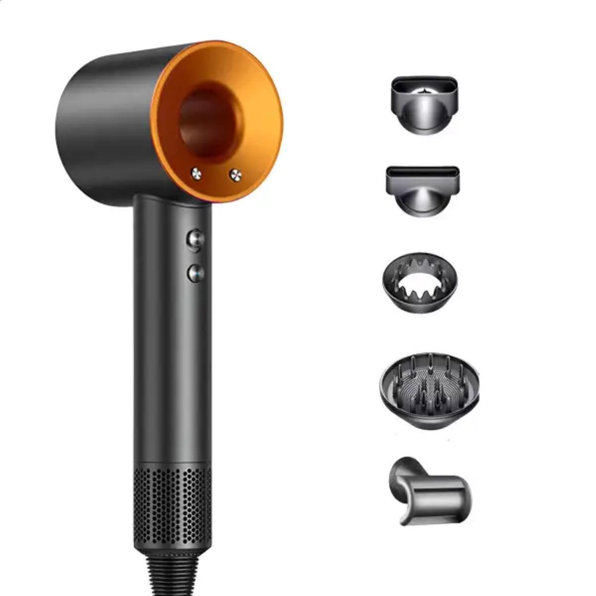 фен-стайлер 5 в 1 с насадками и ионизацией — комплект насадок и основной блок