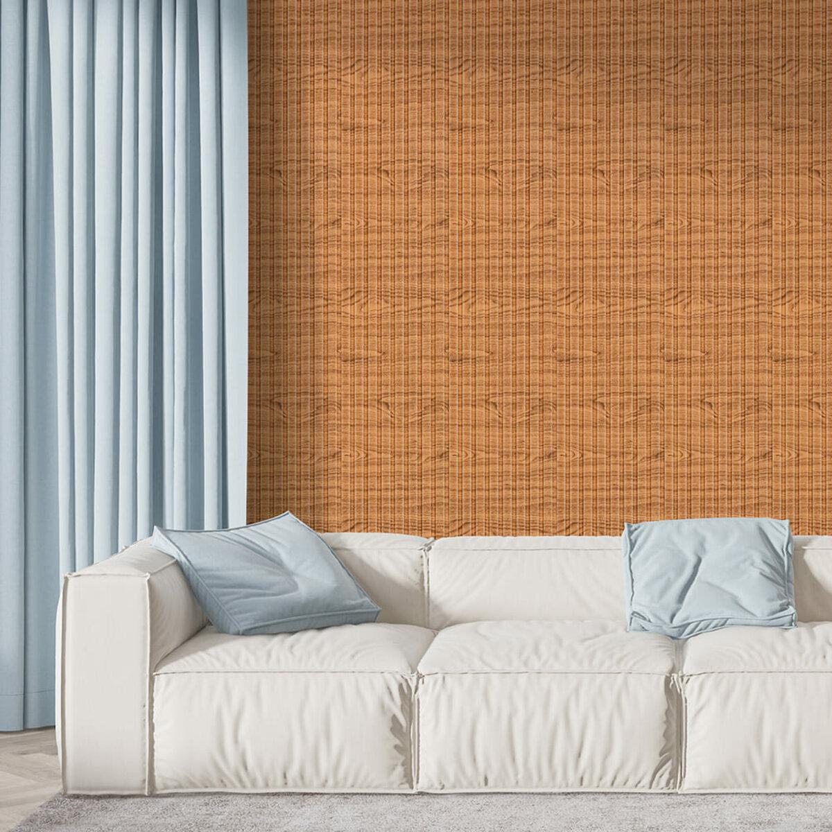 самоклеящиеся 3D панели под дерево в интерьере 2900x350мм