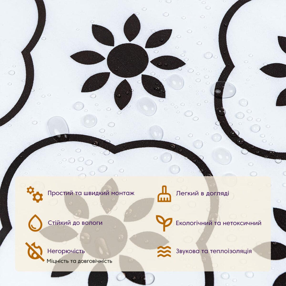 влагостойкая глянцевая виниловая плитка крупный план водоотталкивающая поверхность