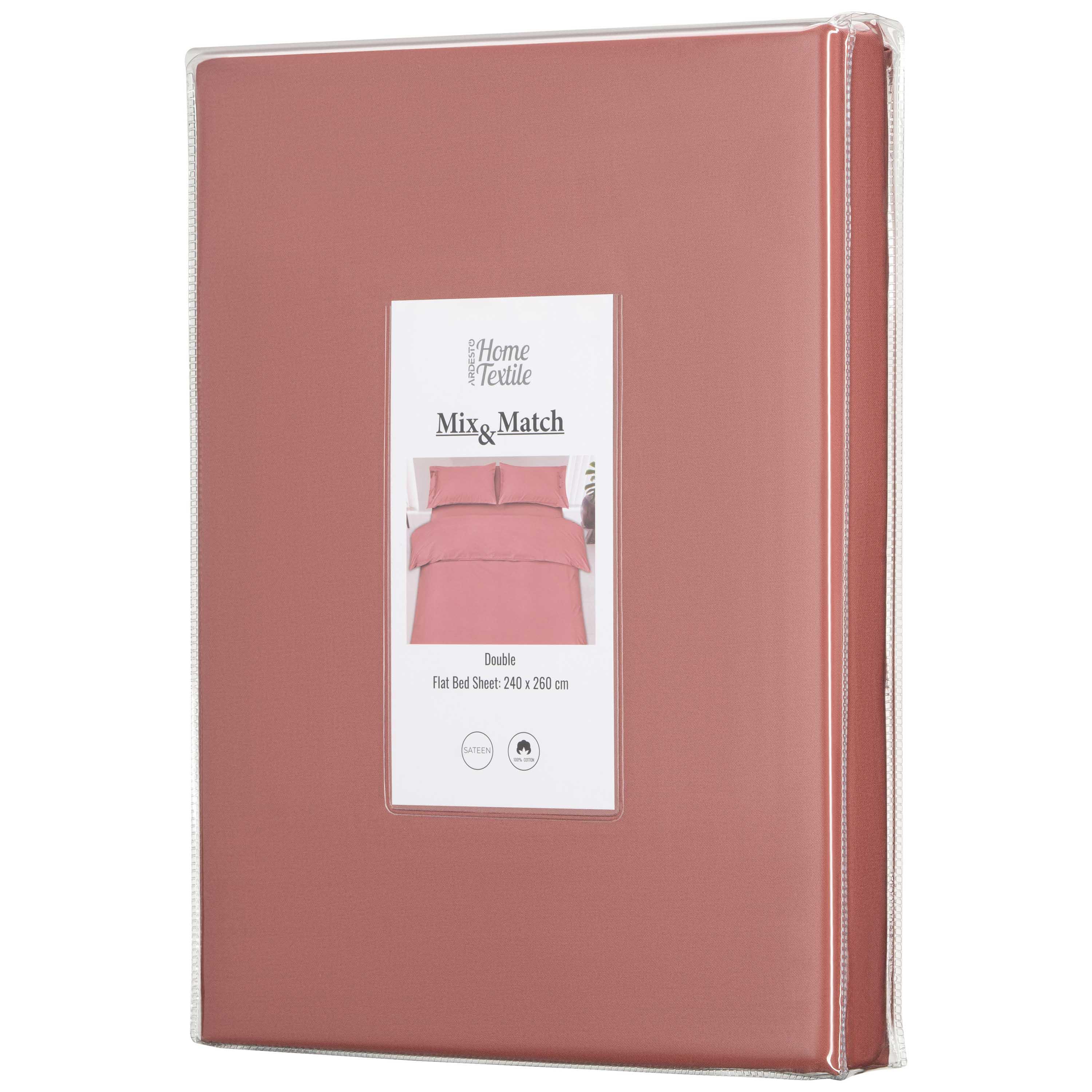 упаковка простыни Mix&Match сатин 100% хлопок 240x260, метка размера и состав