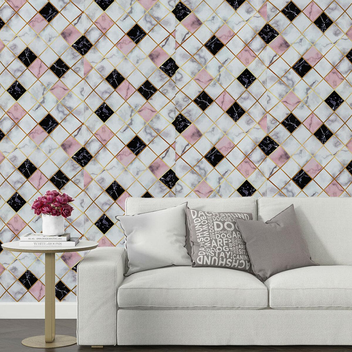 Декоративная самоклеящаяся пленка 60см х 10м в интерьере — обновление стен и мебели