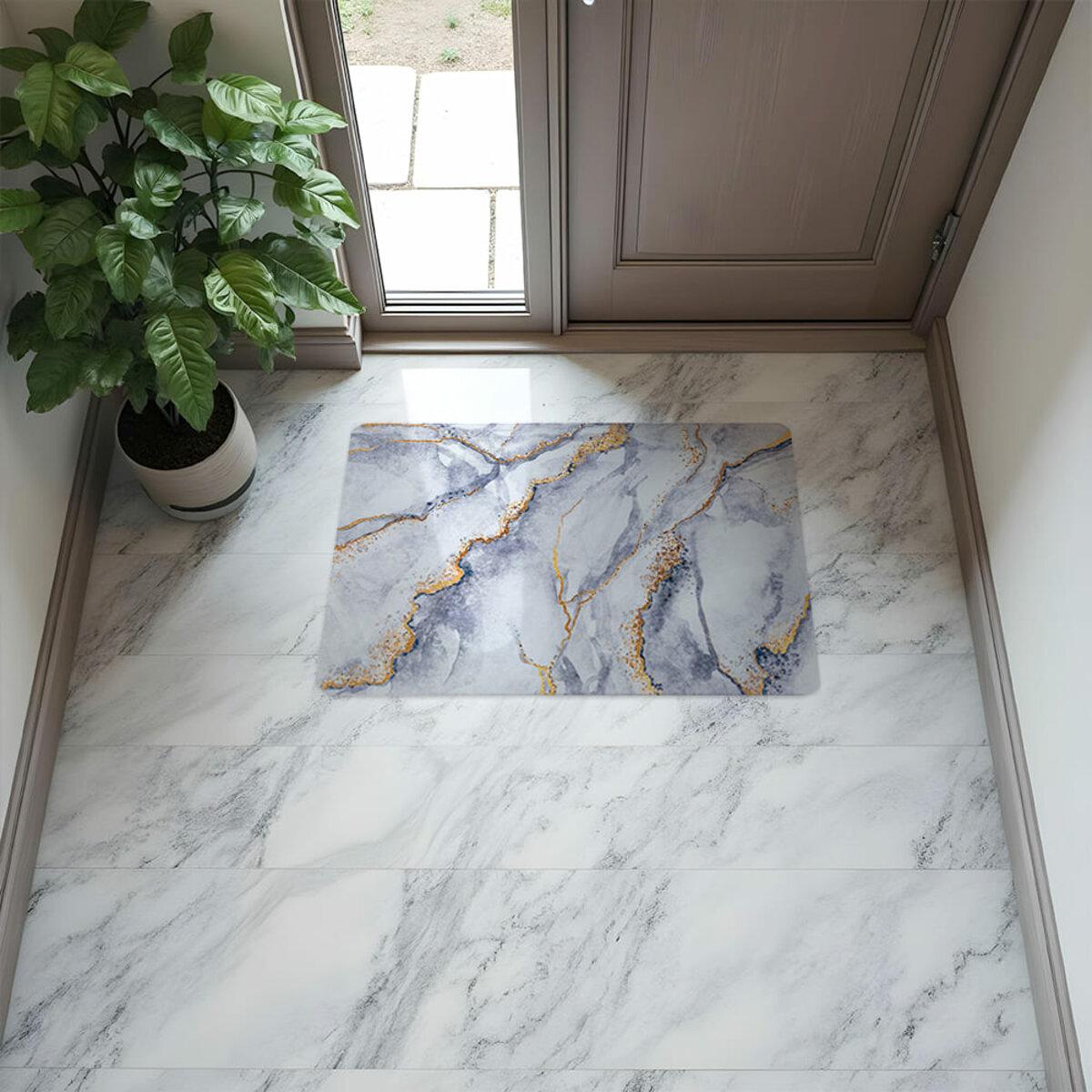 Влагопоглощающий коврик 50x80 в прихожей — диатомитовый коврик для ванной, против скольжения