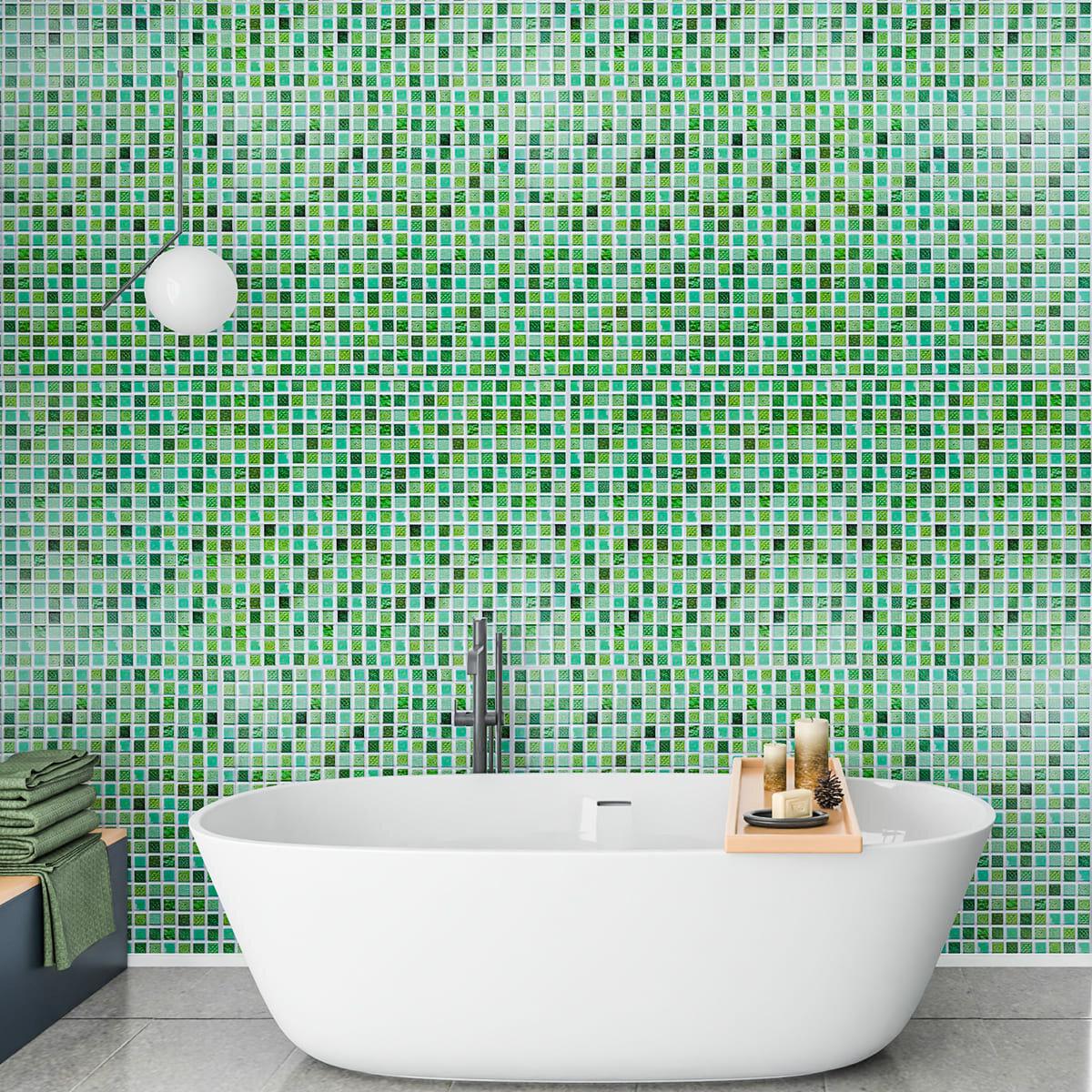 влагостойкая декоративная панель для ванной — крупный план фактуры и капель влаги