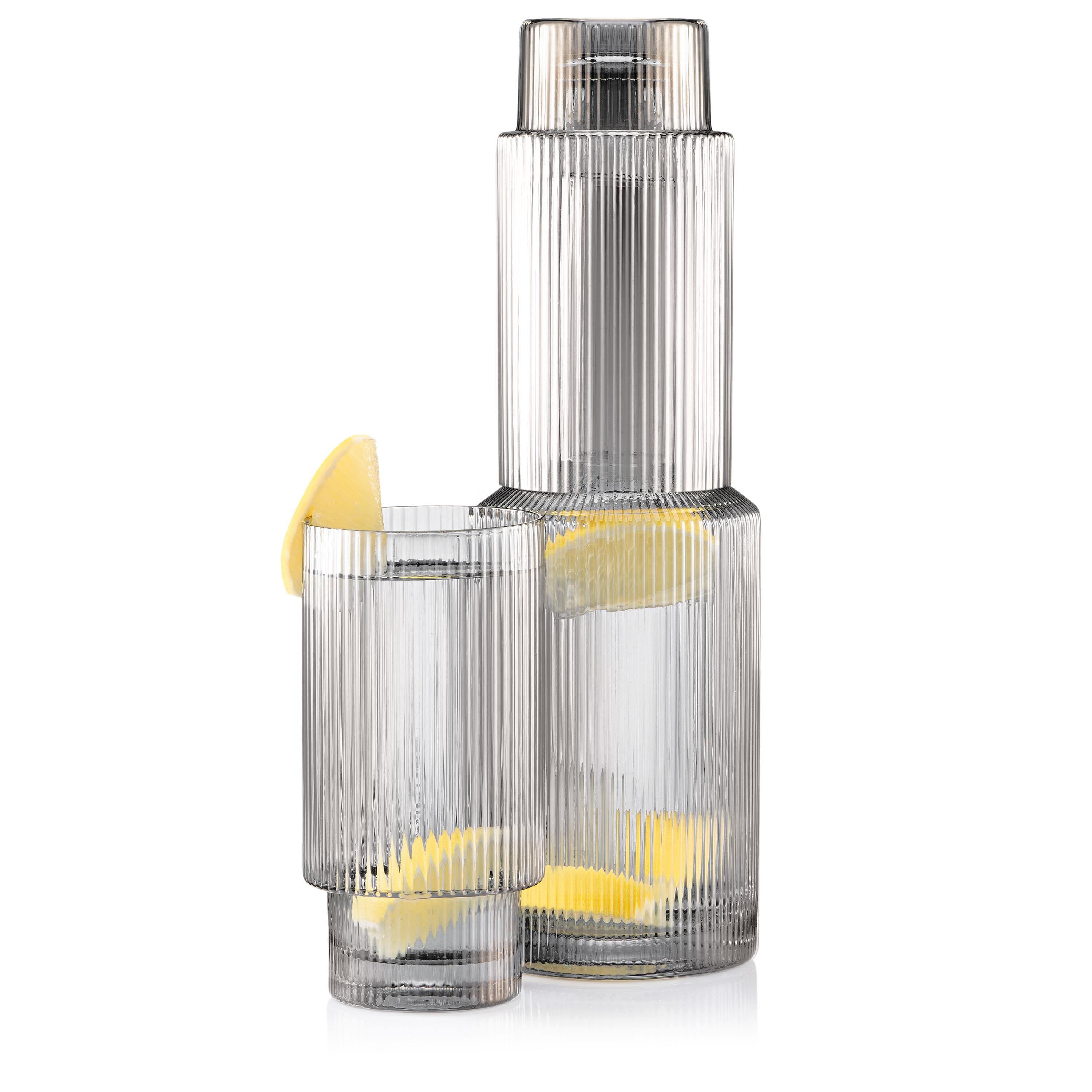 Графин ARDESTO Graphite 800 мл дымчатый, боросиликатное стекло — графин из боросиликатного стекла 800 мл