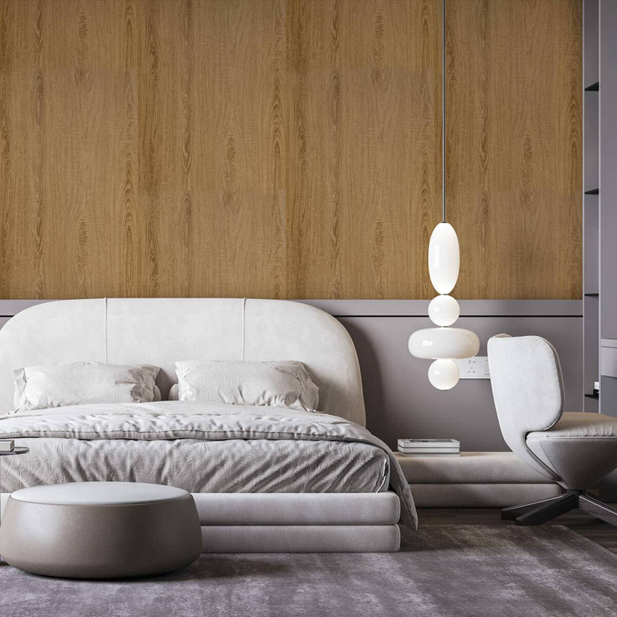 Виниловая плитка в рулоне Клен 600x3000x2 мм в интерьере — виниловая плитка под клен