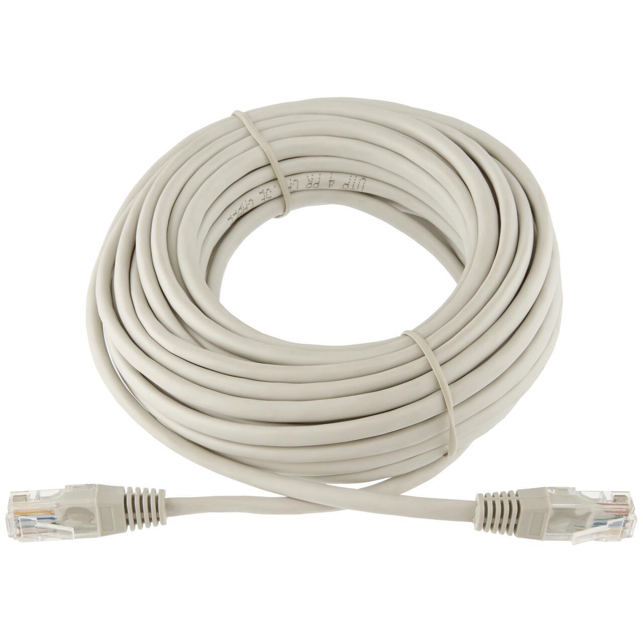 Патч-корд UTP RJ45 Cat 5e 10 м у світлому виконанні, мережевий кабель з конекторами