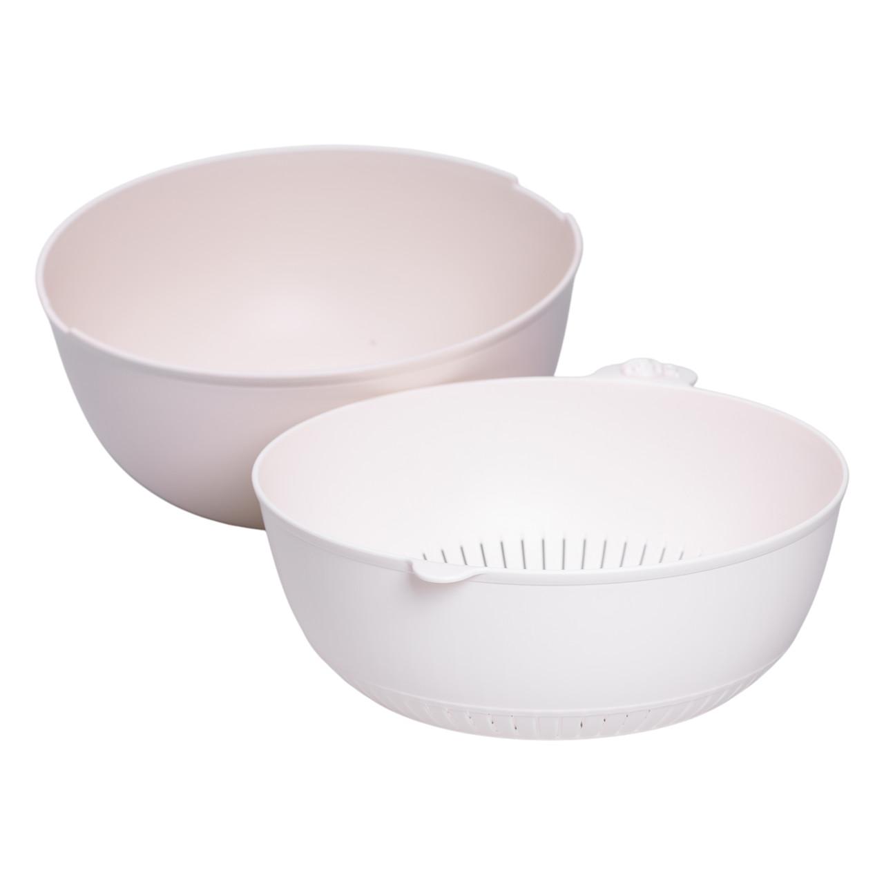 Миска-друшляк 2 в 1 для миття овочів і фруктів, комплект із миски та друшляка