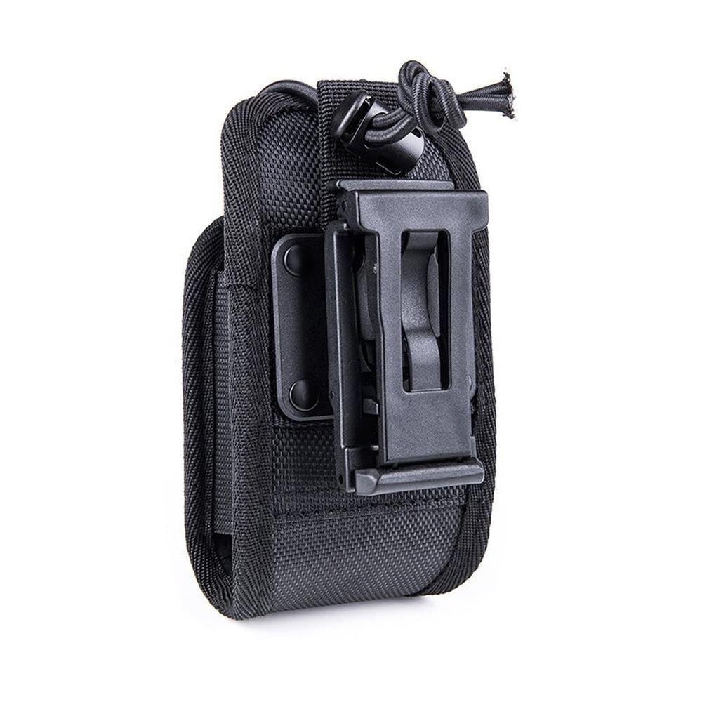 крепление рации на ремень MOLLE тугой зажим и клипса — крупный план