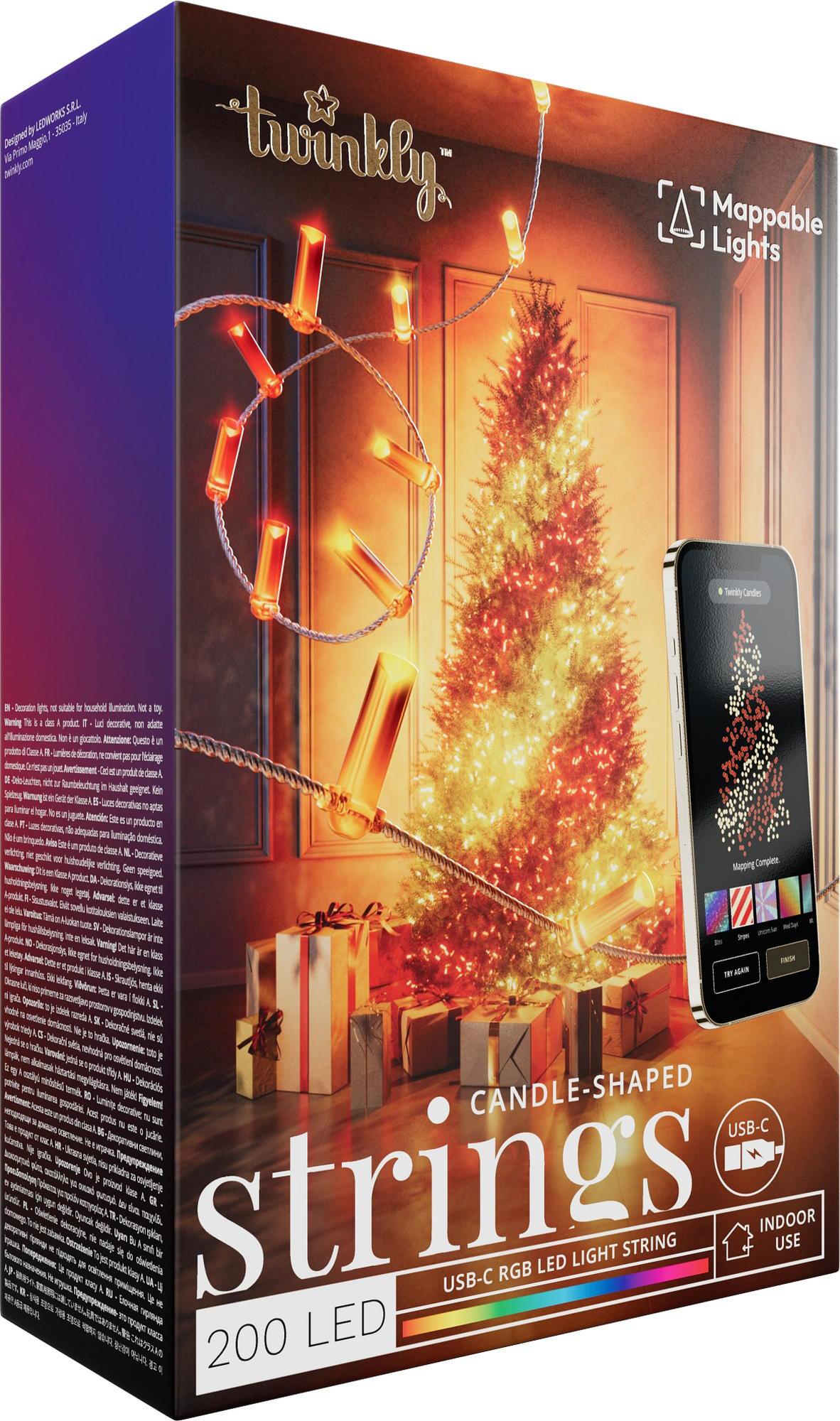 Смарт гирлянда у ёлки с управлением со смартфона — умная RGB гирлянда для ёлки