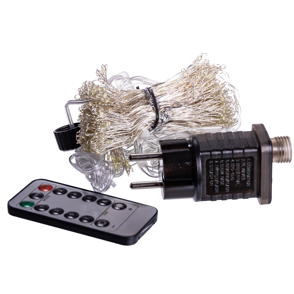 пульт и блок питания гирлянда-штора 600 LED пульт ДУ