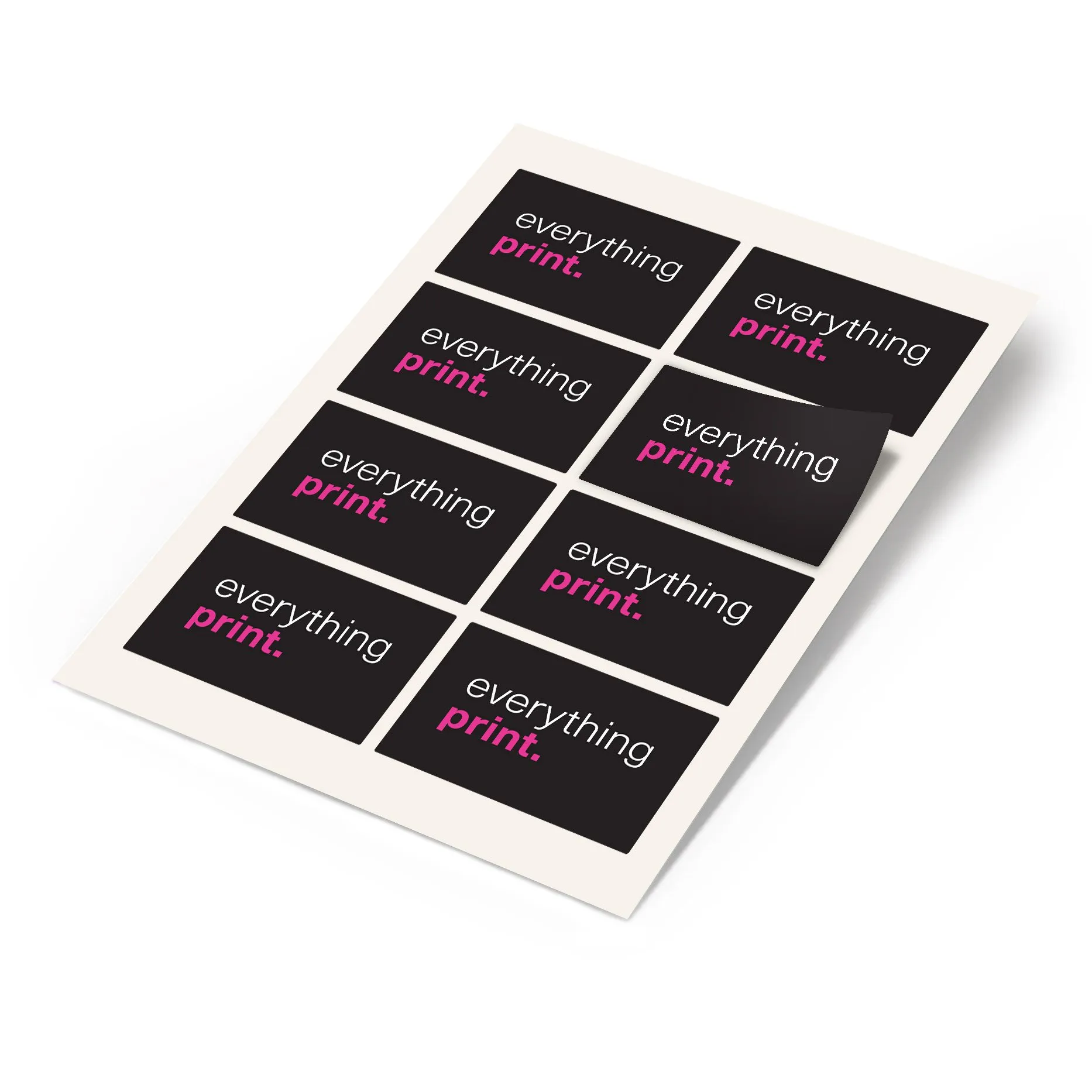 Rounded Rectangle Custom Sticker | R Packs | Your Brand is Safe in Our Bags